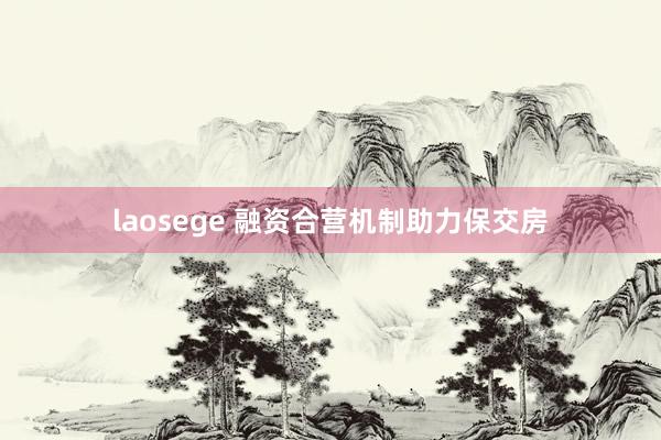 laosege 融资合营机制助力保交房