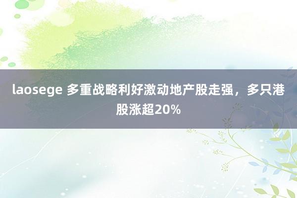 laosege 多重战略利好激动地产股走强，多只港股涨超20%