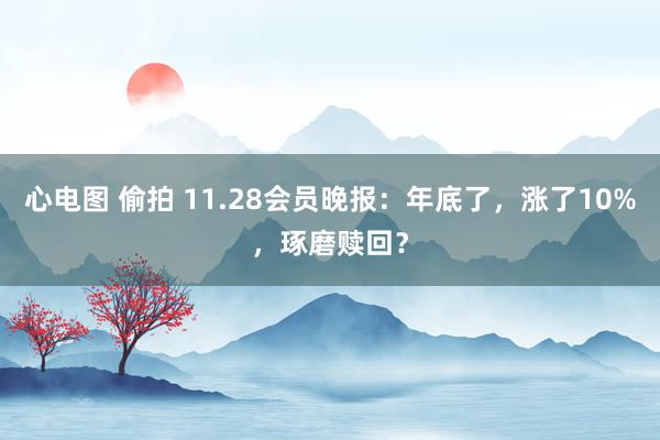 心电图 偷拍 11.28会员晚报：年底了，涨了10%，琢磨赎回？