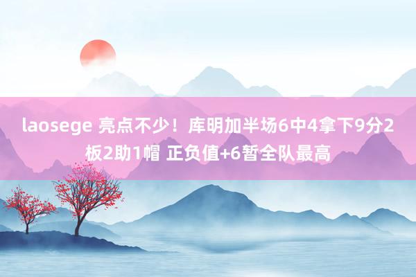 laosege 亮点不少！库明加半场6中4拿下9分2板2助1帽 正负值+6暂全队最高