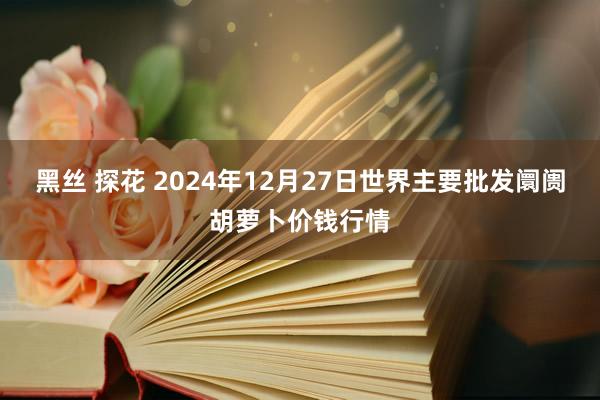 黑丝 探花 2024年12月27日世界主要批发阛阓胡萝卜价钱行情